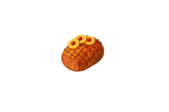 Christmas Glazed Ham PNG File Review