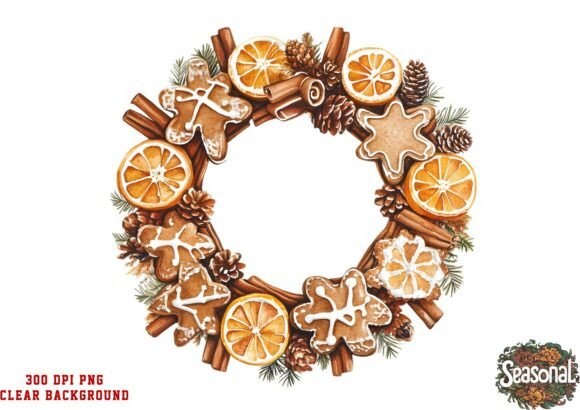Citrus Spice Christmas Wreath PNG Review