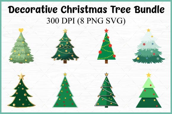 Decorative Christmas Tree SVG & Illustrations Review