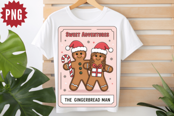 Gingerbread Man Christmas Tarot Card PNG & Illustrations