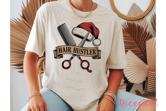 Hair Hustler Christmas PNG: Festive Illustrations