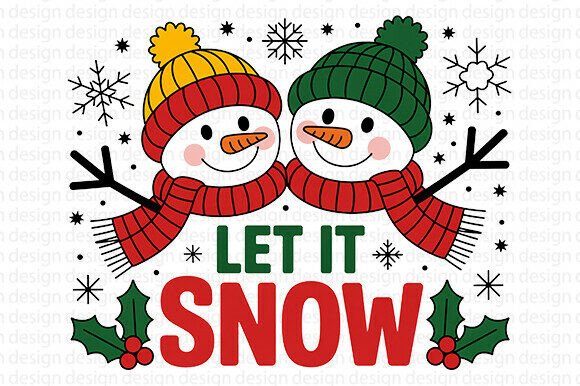 Let It Snow PNG: Festive Illustrations for Blogs