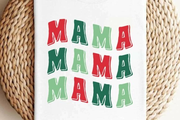 Retro Christmas Mama SVG: Festive Illustrations