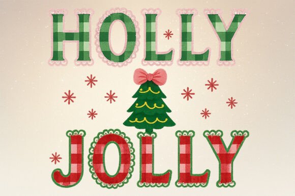 Review: Checkered Christmas Tree Holly Jolly PNG