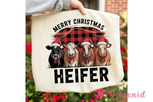 Review: Christmas Cow Heifer Sublimation Design for Embroidery