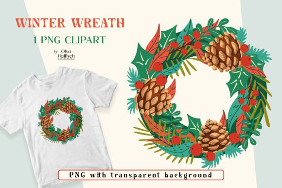 Review: Christmas Pine Cone Wreath PNG Clipart