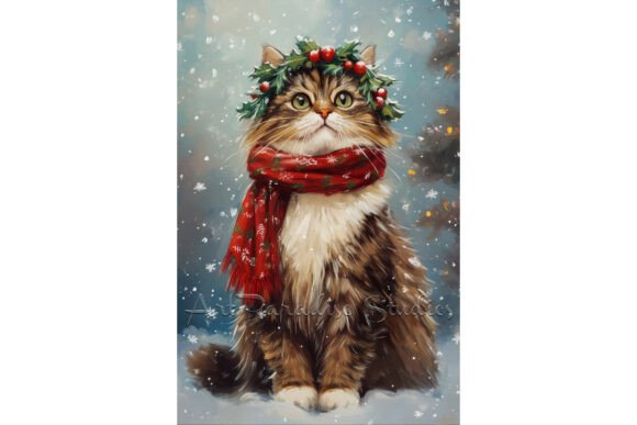 Review: Christmas Siberian Cat Snow Wall Art for Embroidery