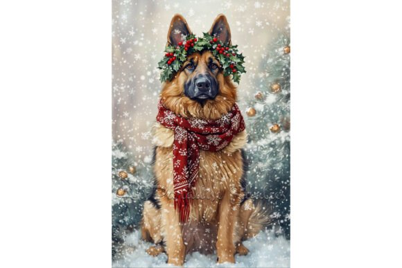 Review: German Shepherd Winter Illustrations