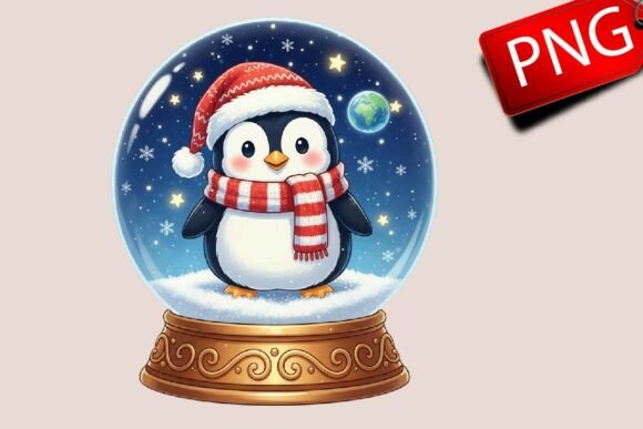Reviewing Christmas Cute Penguin Clipart Illustrations