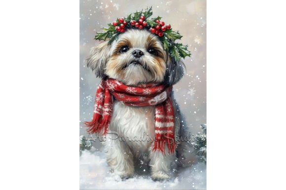 Reviewing the Christmas Shih Tzu Winter Wall Art Design